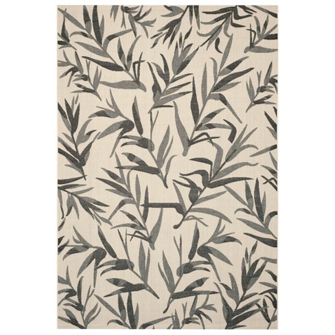 2'7 X 5' Santorini Outdoor Rug Black/bone - Safavieh : Target