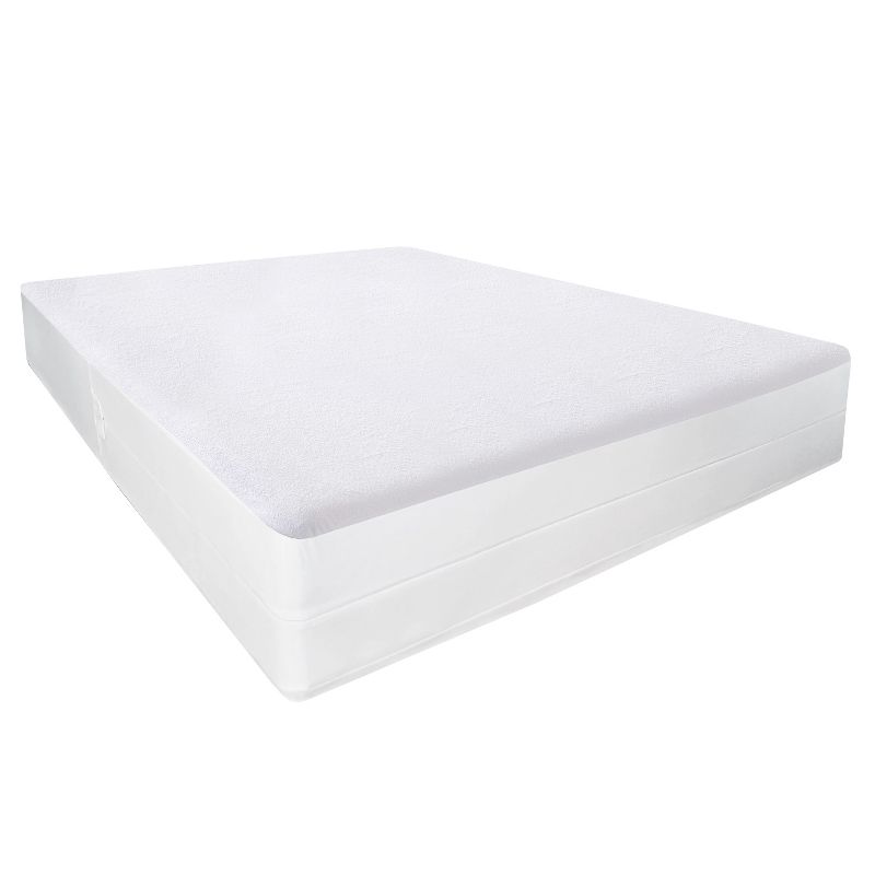 Premium Mattress Encasement Cotton Terry Cover Waterproof Fitted Mattress Cover by Sweet Home Collection™, 1 of 8
