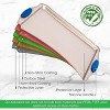 NutriChef Small Cookie Sheet - Kitchen Oven Baking Pan with Blue Silicone Handles - 4 of 4