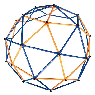 Infurnic Baby Activity Gyms Geometric Jungle Gym, Bright Blue and Yellow, Dome Climber, Multicolored, 39.37"*14.76"*5.91"