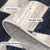 Geometric Area Rug Washable Rugs, Farmhouse Living Room Rugs for Bedroom, Contemporary Low Pile Non-Slip Rug - 4 of 4