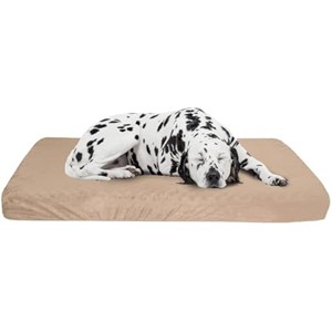PETMAKERMemory Foam Dog Bed - 2-Layer Orthopedic Pet Pad with Machine Washable Cover - 37x24 Pet Bed for Large Dogs (Tan) - 1 of 1