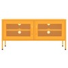 vidaXL TV Stand Mustard Yellow 41.3"x13.8"x19.7" Steel - 3 of 4