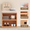AZL1 Life Concept Shoe Bench Entrywaywith Cushion Shoe Benches Storage Seating Seat Entryway Shoe Rack Entryway Show Racks, Beige, 15.35"*11.4"*16" - 4 of 4