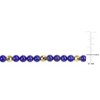 EVERLY JEWELRY | Yellow Plated Sterling Silver 19 1/5 CT TGW Lapis Bracelet, 8.5 inch - 2 of 4