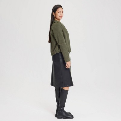 Women's Suede Bubble Jacket - Universal Thread