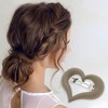 Unique Bargains Women's Classic Heart Hair Clips 2.95"x2.56"x1.1" 1 Pc - 2 of 3