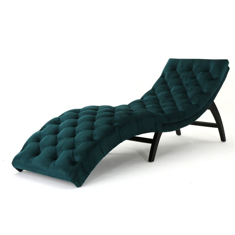 Garret Tufted Chaise Lounge - Christopher Knight Home, 1 of 6