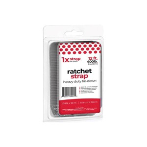 Natural Home 600lbs Ratchet Strap: Steel Alloy Towing Kit, Black, 1.25" Width, 25" Depth, 1.15 lbs, 1-Year Warranty - 1 of 1