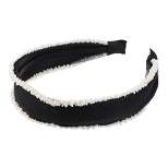 Unique Bargains Women's Bling Beaded Headbands Accessories Hairband 1.18 Inch Wide 1 Pc