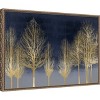 Amanti Art Gold Forest on Blue by Kate Bennett Canvas Wall Art Print Framed 23 x 16-in. - 3 of 4
