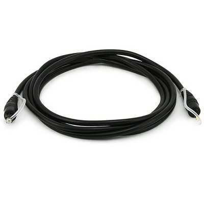 Monoprice Digital Optical Audio Cable - 6 Feet - TosLink to Mini TosLink Male/Male, 5.0mm Outside Diameter, Gold plated ferrule