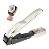 Unique Bargains Stainless Steel Nail Clippers Portable Nail Tool for Nail Care Champagne Gold Tone 1Pc - 3 of 4