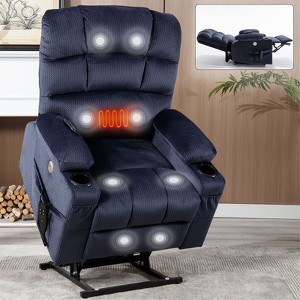 NicBex Chenille Lift Recliner Chair for Elderly,Massage Chairs with 8-Point Vibration Massage and Heating,Cozy Reclining Chairs for Living Room - 1 of 4