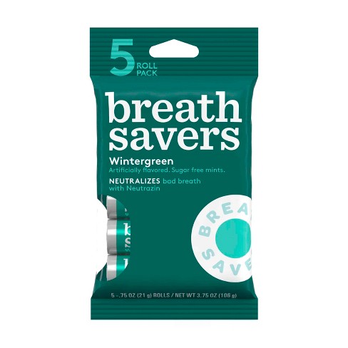 Breathsavers Wintergreen Sugar-Free Mint Candies - .75oz /5ct - image 1 of 4