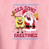 Boys' - SpongeBob SquarePants - Seasons Greetings Bikini Bottom Graphic Long Sleeve Fleece Sweatshirt - 2 of 4
