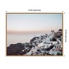 Amanti Art Oias Cliffside Charm Santorini by Bella Eve Canvas Wall Art Print Framed 42-in. W x 32-in. H. - 2 of 4