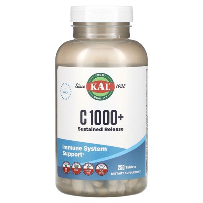 KAL C 1000+ Sustained Release, 250 Tablets
