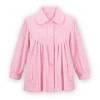Collections Etc Soft Fleece Button Down Night Shirt with Pockets - Comfy Flattering Fit Over Pajamas or Nightgown - 2 of 4