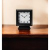 HomeRoots 11" Black Fabric Table Clock - 2 of 4