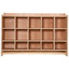 TROPOW Organizer Cubes with 2 Anti-Flip Fittings, 4 Castors and 2 Boxes for Home, School, Kindergarten, Natural - 3 of 4