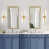LLHZSY Minimalist Linear LED Vanity Light Dimmable Metal Wall Sconce - 23 1/2 inches - Gold/3000K Warm White Light - 4 of 4