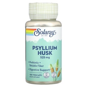 Solaray Psyllium Husk, 525 mg , 100 VegCaps - 1 of 2