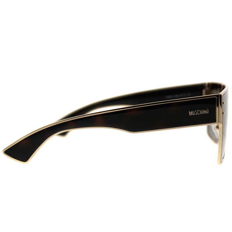 Moschino MOS 001/S 086 IR Unisex Rectangle Sunglasses Dark Havana 54mm, 3 of 4