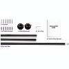 HLC.ME Wrap Around Darkening Adjustable Curtain Rod and Bracket Set for Heavier Drapes - Sturdy Pipe 1 in Diameter - 2 of 4