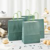 Blue Panda 25 Pack Medium Paper Gift Bags with Handles for Candy, Gifts, Dark Green, 8 x 10 x 4 In - 2 of 4