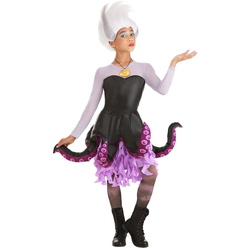 HalloweenCostumes.com Disney Little Mermaid Tween Girl's Ursula Costume., 3 of 11