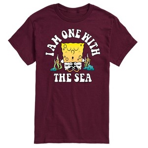 Men's - SpongeBob SquarePants - I am One With The Sea Short Sleeve Graphic T-Shirt - 1 of 4