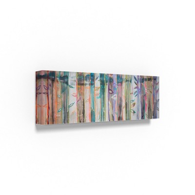 Trademark Fine Art -Zwart 'Colored Bamboo' Canvas Art