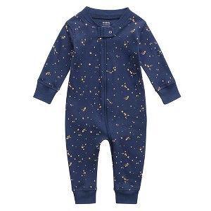 Owlivia Organic Cotton Footless Pajama, Baby Romper - Starry Sky - 1 of 2