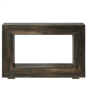 COWLOWN Console Table with Storage, Entryway Sofa Table, Natural Wood Finish & Open Shelf - 1 of 4