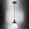 Urban Ambiance Luxury Modern Farmhouse Indoor Pendant,  8-5/8''H x 8"W x 8''D,  Matte Black Finish, UHP4670 - 3 of 4