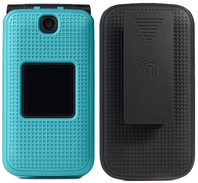 Nakedcellphone Case and Belt Clip Holster for Alcatel Go Flip V, Quickflip