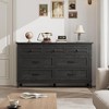 7 Dresser for Bedroom, 54 in Wide Drawer Dresser with Storage Freestanding, Wooden Closet Storage Chest for Living Room, Bedroom, Entryway - 3 of 4