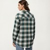 Anna-Kaci Women's Long Sleeve Plaid Button-Up Shirt with Chest Pockets - 2 of 4