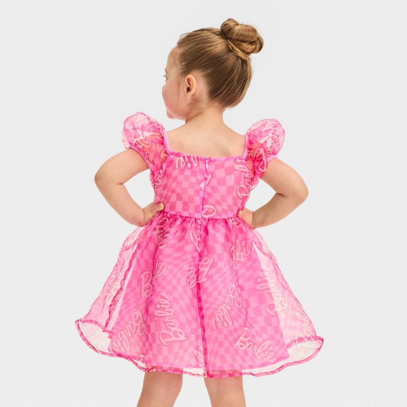 Toddler Girls' Barbie Sundress - Pink, 2 of 4