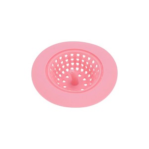 Unique Bargains Kitchen Drain Strainer Round PP TPR 1 Pc - 1 of 4