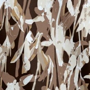 chocolate watercolor vines