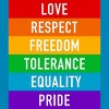 Adult Design By Humans Pride Rights Motto By PINHEAD66 T-Shirt - 2 of 2