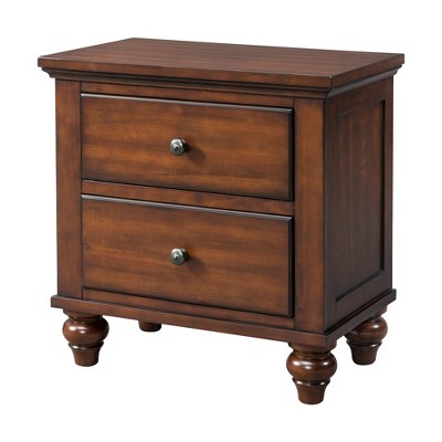 cherry wood nightstand target