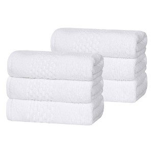 Zero Twist Waffle Textured Cotton Medium Weight Towel Set by Blue Nile Mills - 1 of 4