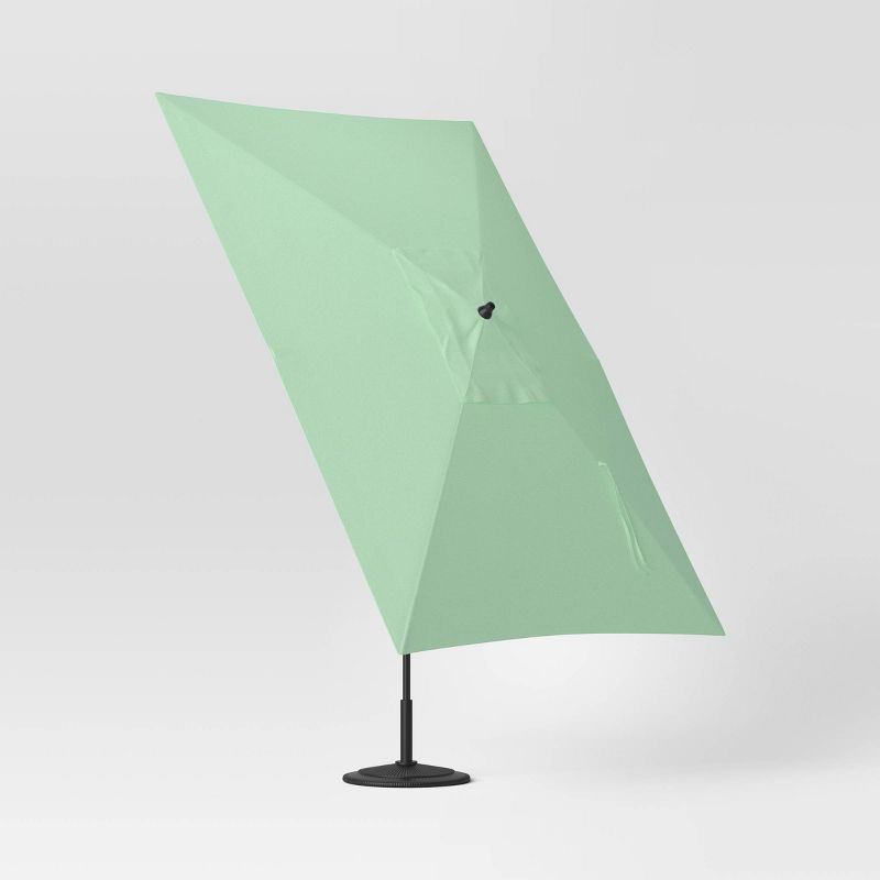 6'x10' Rectangular Outdoor Patio Market Umbrella with Black Pole - Threshold™, 4 of 8