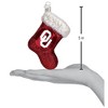 Old World Christmas Blown Glass Ornament for Christmas Tree, Oklahoma Sooners Stocking - 3 of 4