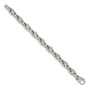 Black Bow Jewelry Men's 9.5mm Stainless Steel & CZ Fancy Anchor Chain Bracelet, 9 Inch - 2 of 4
