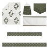 Sweet Jojo Designs 6p Boy, Girl, Unisex/Gender Neutral Crib Bedding + BreathableBaby Breathable Mesh Liner Pad Diamond Tuft Hunter Green and Ivory - 2 of 4