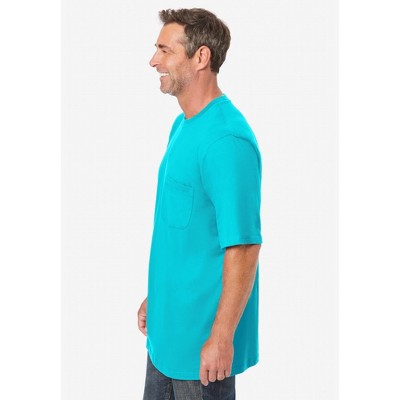 KingSize Shrink-Less Lightweight Pocket Crewneck T-Shirt